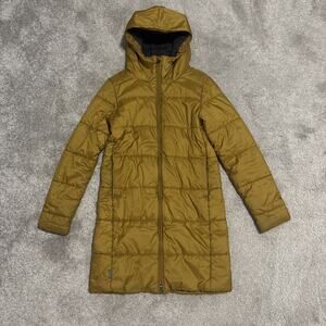 Icebreaker Merino Jacket Womens Small Yellow Parka Puffer MerinoLOFT Insulated